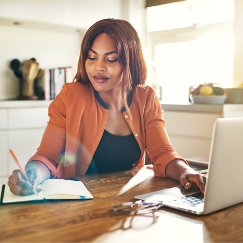 CEO reviewing business systems